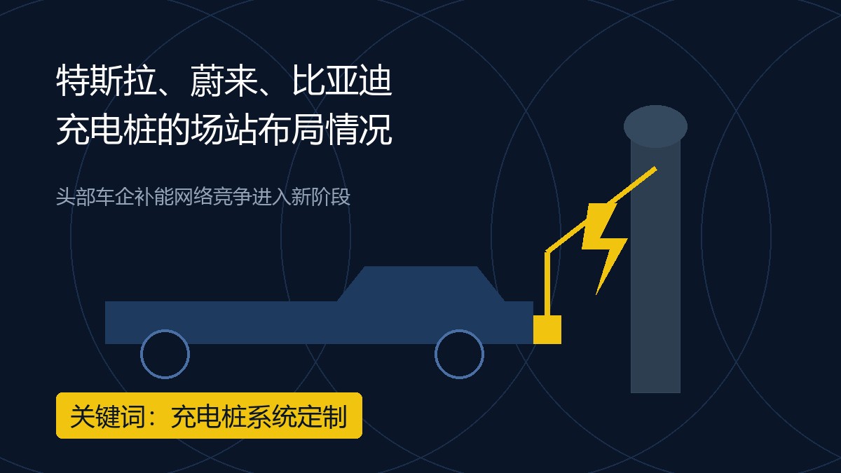 特斯拉、蔚来、比亚迪充电桩的场站布局情况