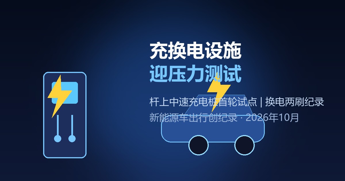 国庆假期新能源车出行创纪录 充换电设施迎压力测试